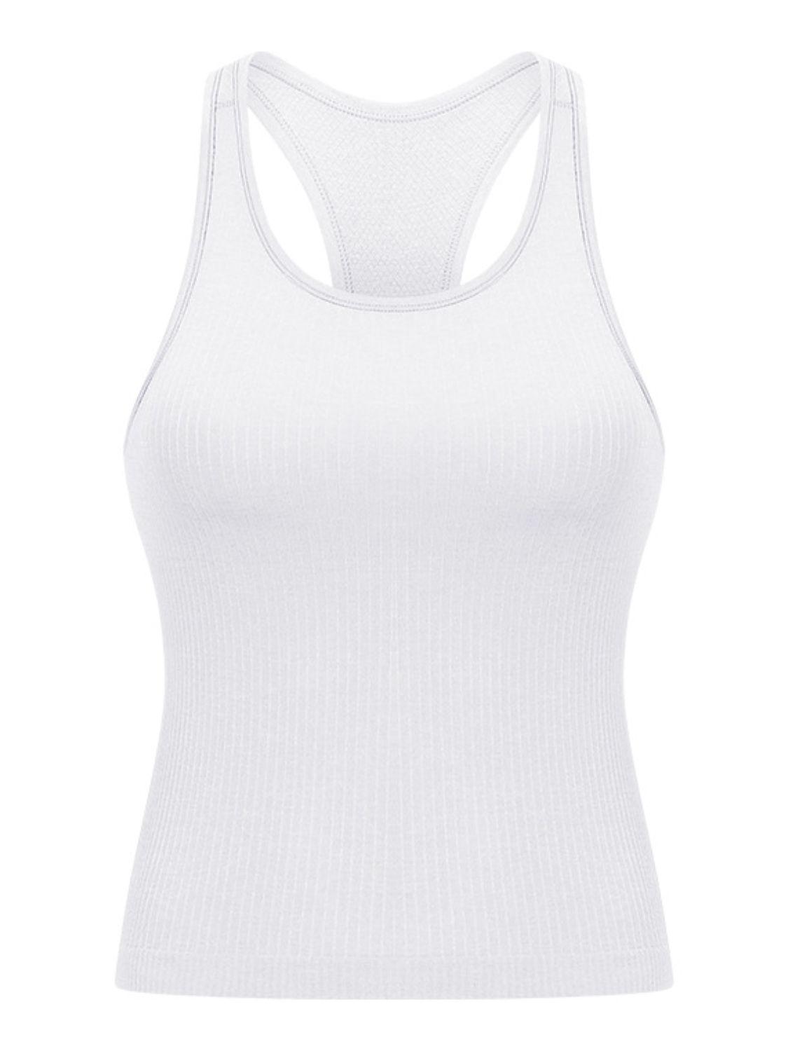 Round Neck Racerback Active Tank - Bona Fide Fashion