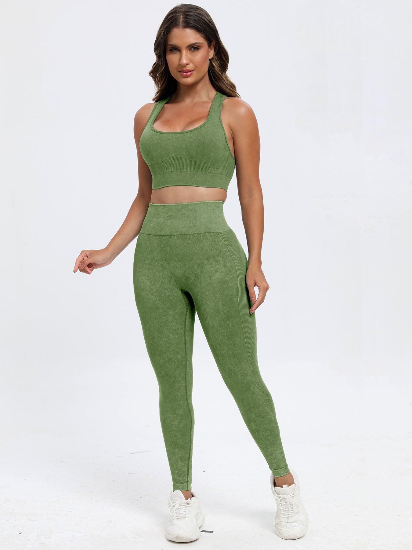 Scoop Neck Wide Strap Top and Pants Active Set - Bona Fide Fashion