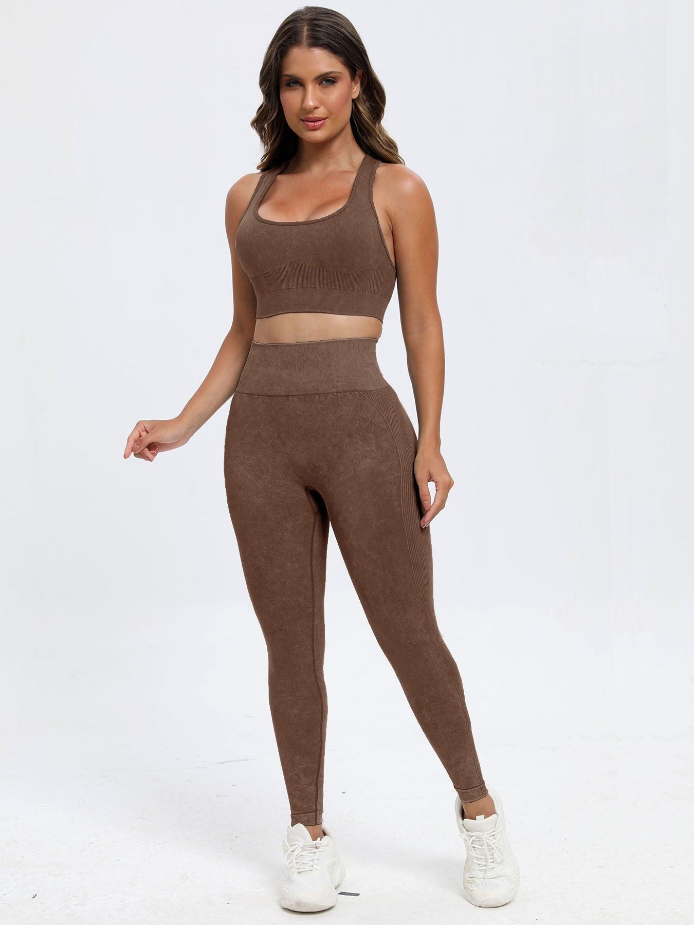 Scoop Neck Wide Strap Top and Pants Active Set - Bona Fide Fashion