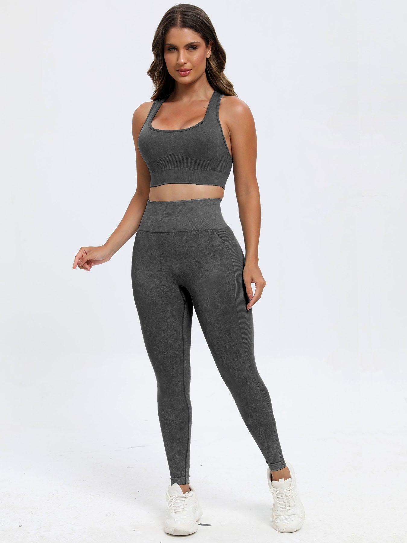 Scoop Neck Wide Strap Top and Pants Active Set - Bona Fide Fashion