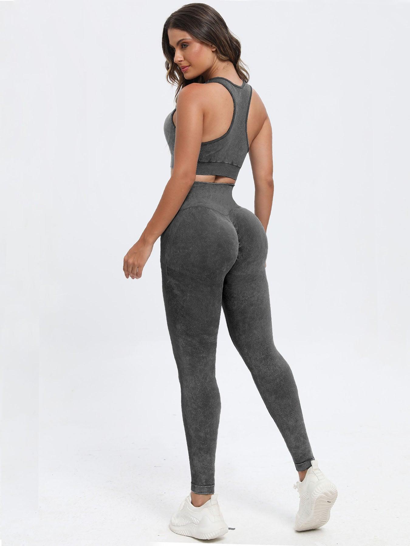 Scoop Neck Wide Strap Top and Pants Active Set - Bona Fide Fashion