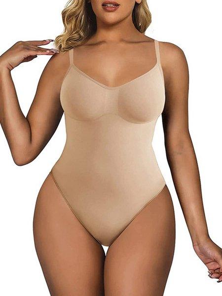 Seamless Shapewear Bodysuit with Tummy Control HWFQHZF2XK - Bona Fide Fashion