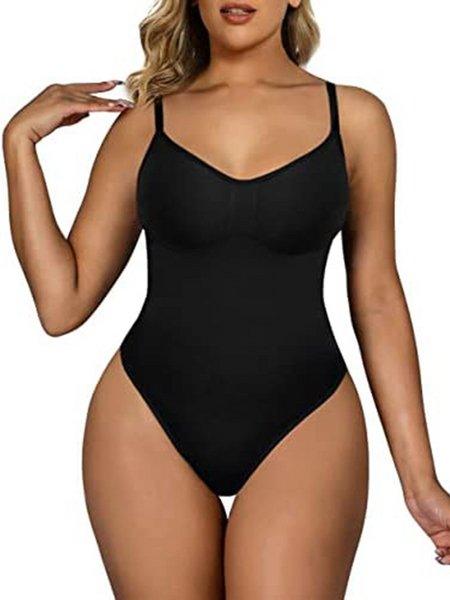 Seamless Shapewear Bodysuit with Tummy Control HWFQHZF2XK - Bona Fide Fashion