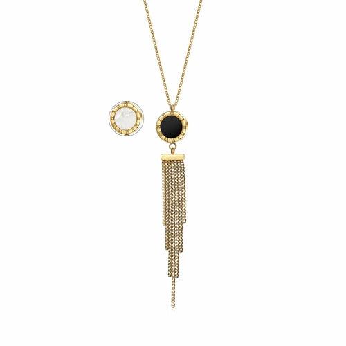 SHELL ACRYLIC TASSEL PENDANT - Bona Fide Fashion