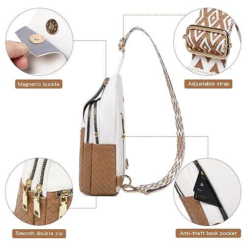 Small Crossbody Bags for Women Trendy Sling Bag Purse - Fanny Pack Vegan Leather Cross Body Chest Bags Anti Theft Waist Pack - Bona Fide Fashion