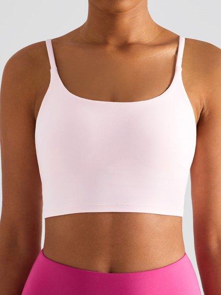 Soft Stretchy Longline Support Bra w pads (1 Size Up) HW5P82N3C8 - Bona Fide Fashion