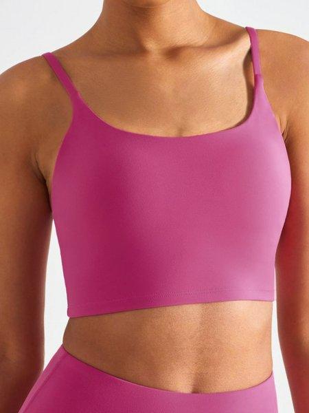 Soft Stretchy Longline Support Bra w pads (1 Size Up) HW5P82N3C8 - Bona Fide Fashion