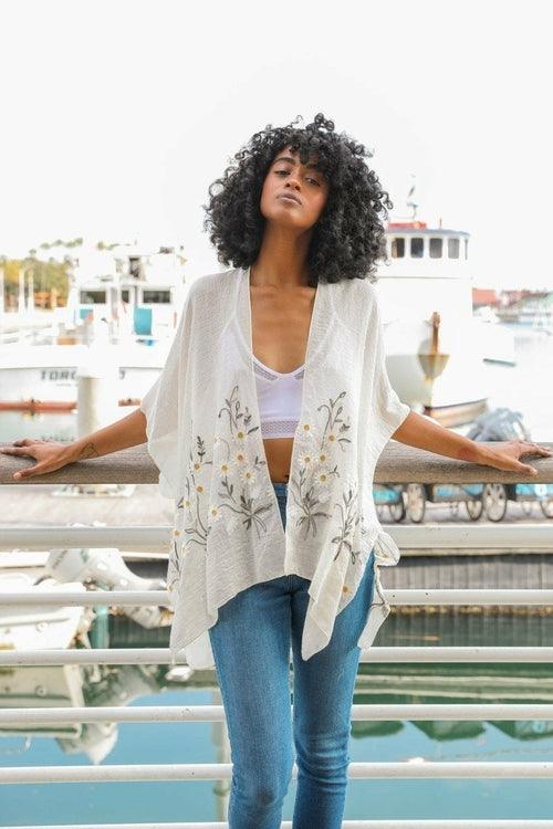 Spring Daisy Kimono - Bona Fide Fashion