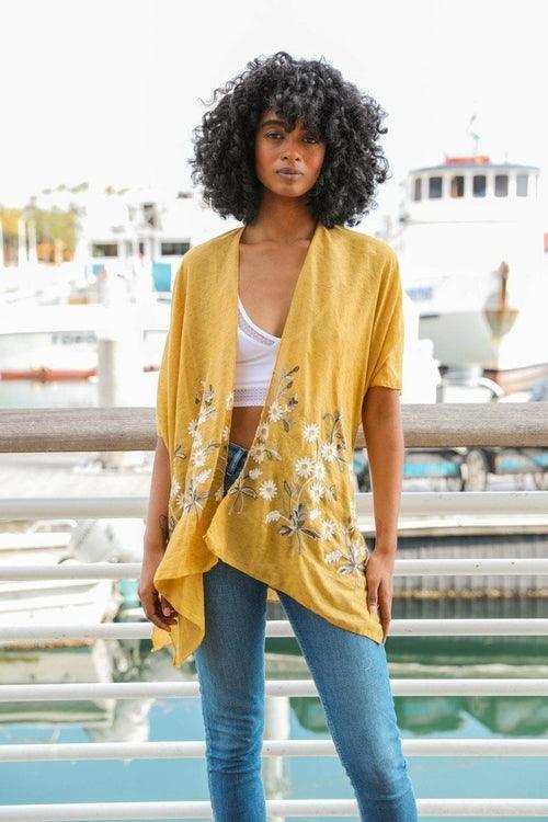 Spring Daisy Kimono - Bona Fide Fashion