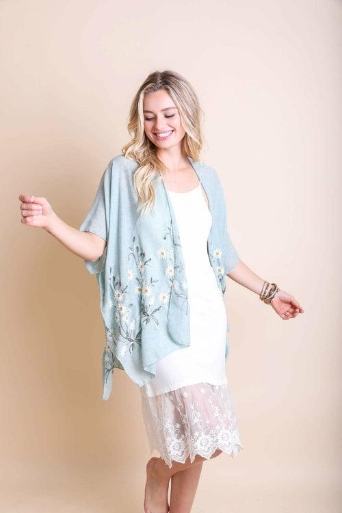 Spring Daisy Kimono - Bona Fide Fashion