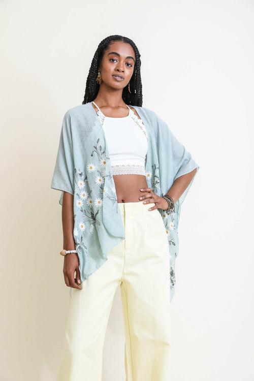 Spring Daisy Kimono - Bona Fide Fashion