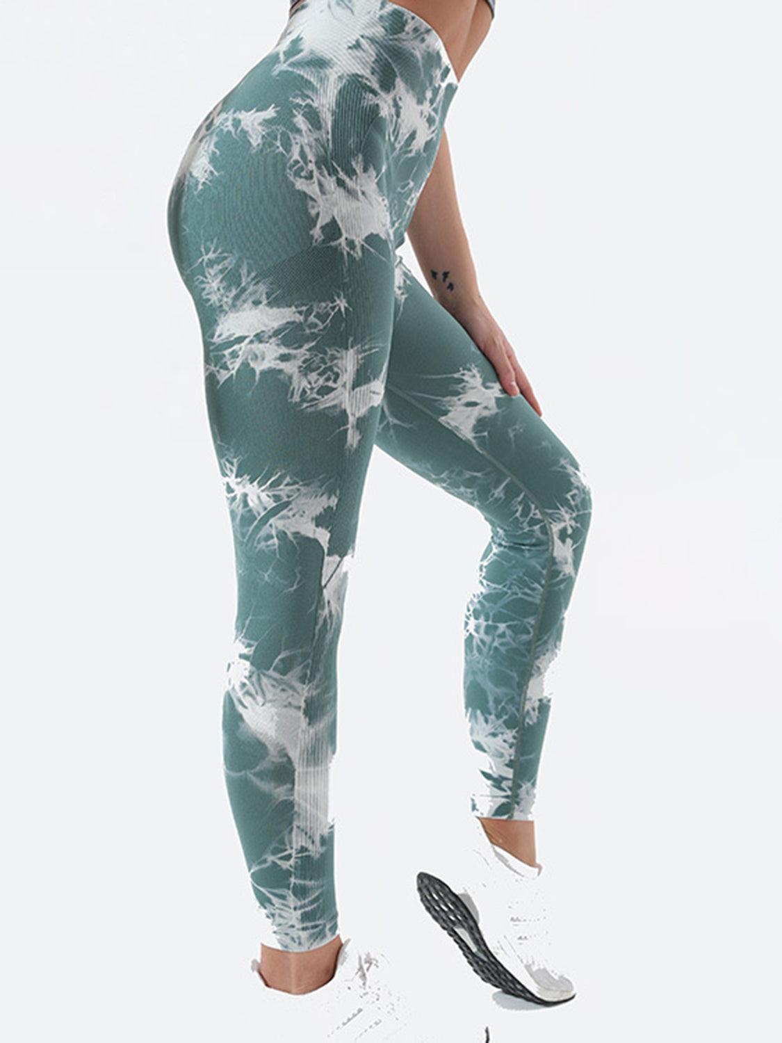 Tie-Dye High Waist Active Leggings - Bona Fide Fashion