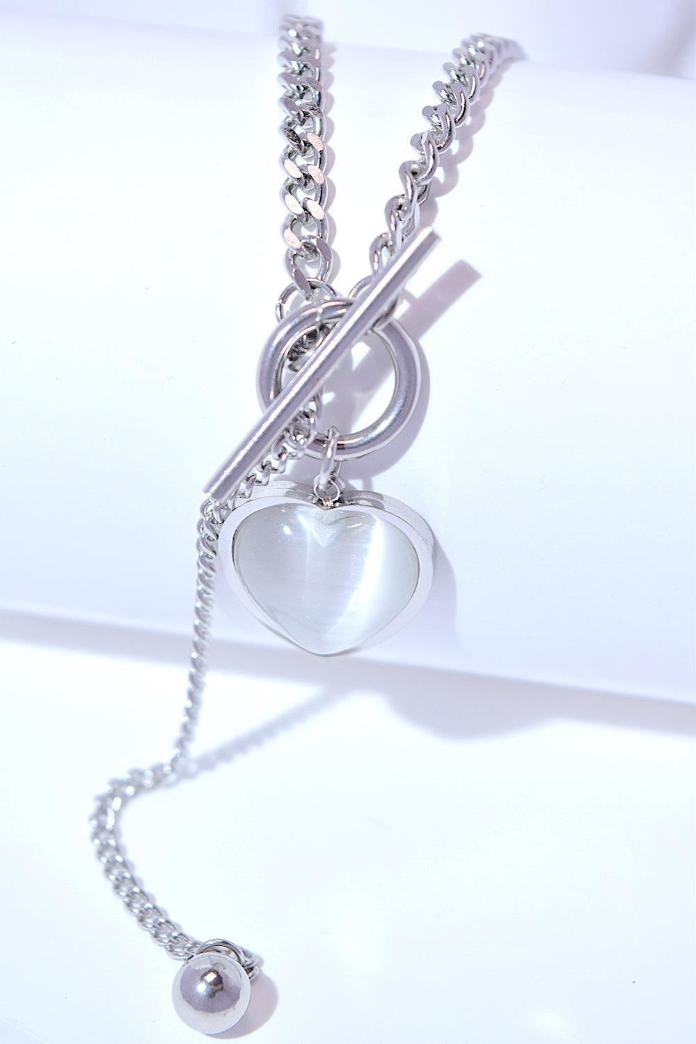 Titanium Steel Heart Necklace - Bona Fide Fashion