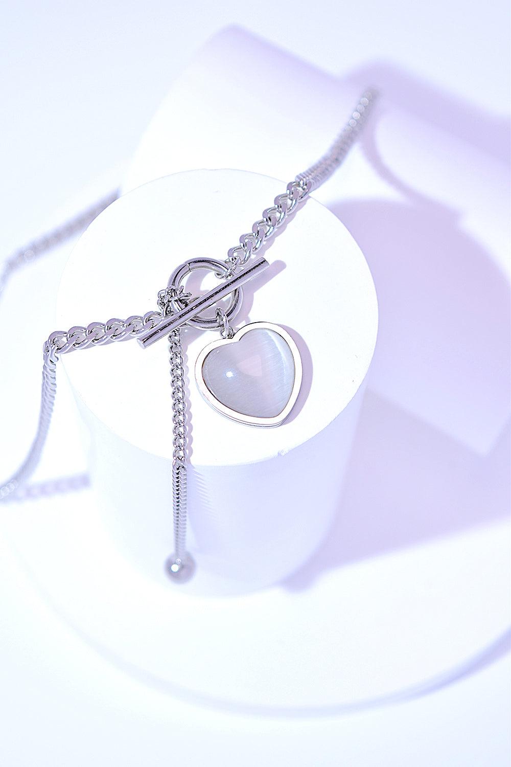 Titanium Steel Heart Necklace - Bona Fide Fashion