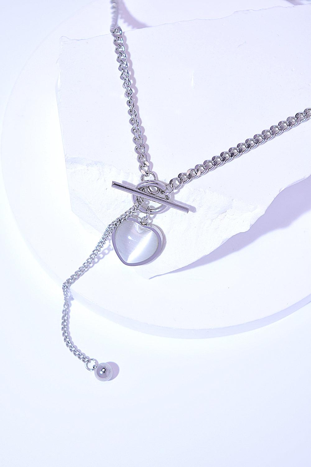 Titanium Steel Heart Necklace - Bona Fide Fashion