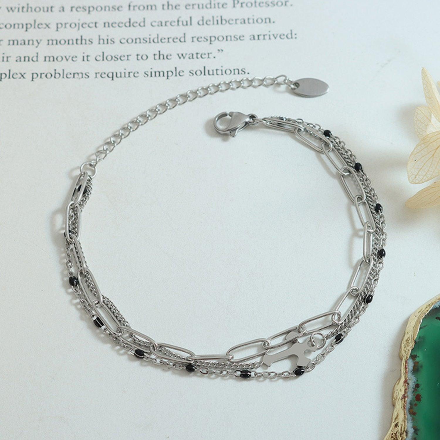 Titanium Steel Three-Layered Bracelet - Bona Fide Fashion