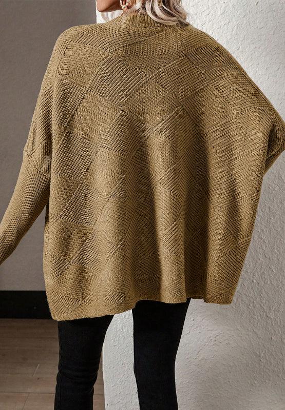 V-Neck Batwing Sleeve Sweater - Bona Fide Fashion