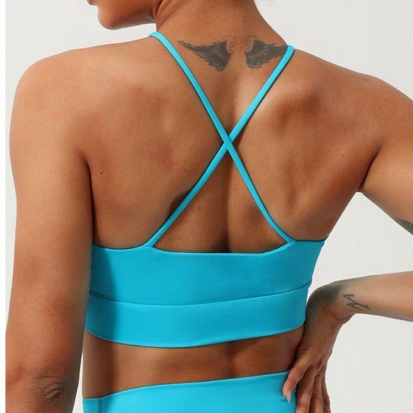 Women‘s Halter Neck Cut-Out Sports Bra Strappy Bikini Top HEDVBM8HVV - Bona Fide Fashion