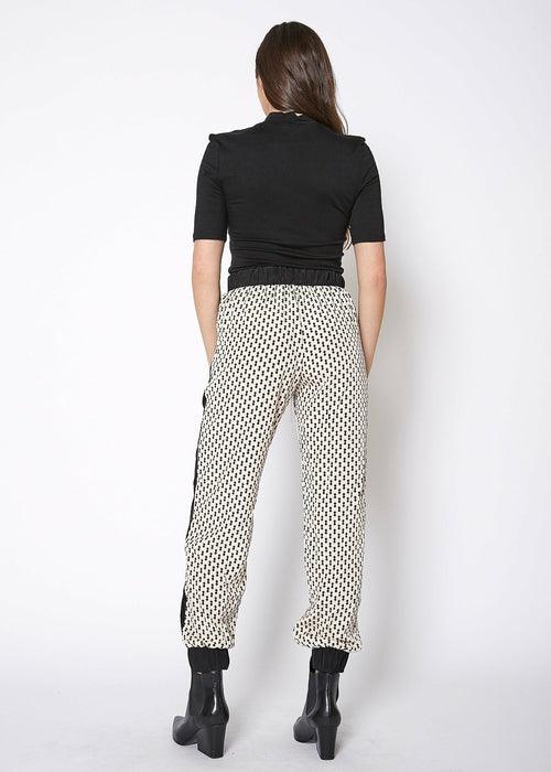 Women's Printed Casual Cuffed Hem Pants - Bona Fide Fashion