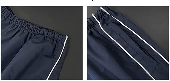 XPONNI Track Pants Women Baggy Pants Y2k Pants Parachute Pants for Women Y2K Clothing(Navy,S,Small) - Bona Fide Fashion